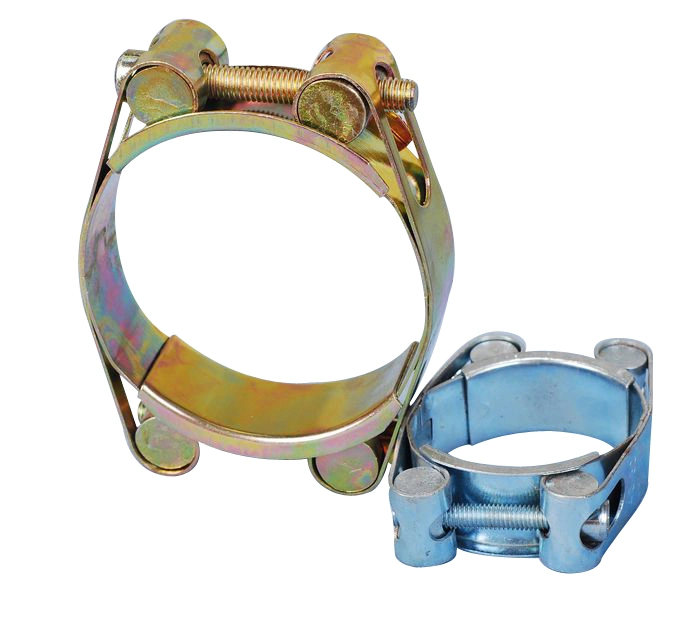 Size 8mm-500mm, ISO GB DIN ANSI JIS Non-Standard, Adjustable Hydraulic Stainless Steel Heavy Duty Double Wire Hose Clamp