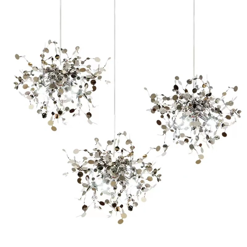 Nordic Postmodern Luxury Ball Sequin LED Chandelier Ceiling Lights Minimalist Chandelier.