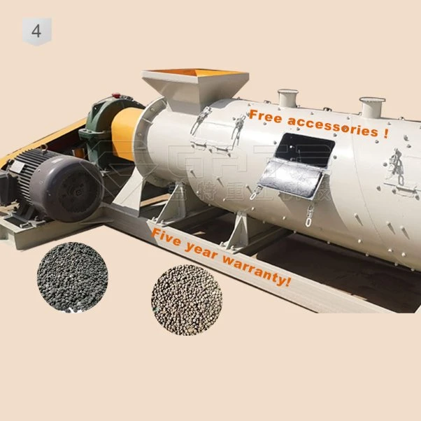 Máquina granuladora de fertilizantes orgánicos a base de pellets de estiércol animal y residuos de ganado en la puerta 1-5t/H.