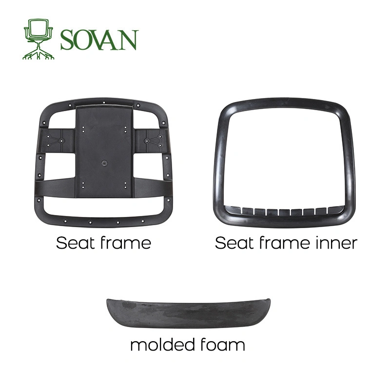 BIFMA Testing Modern Office Chair Parts Wood Frame Plastic Back