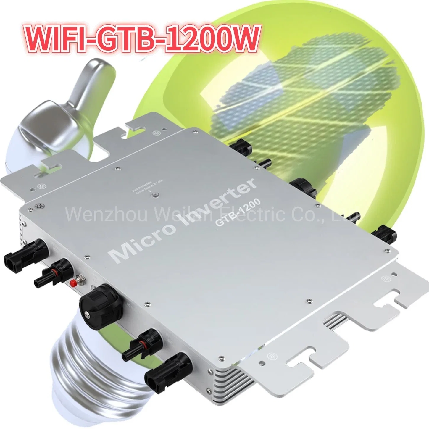 Waterproof Solar Grid Tie Micro Inverter Wireless &WiFi Communication Monitoring System