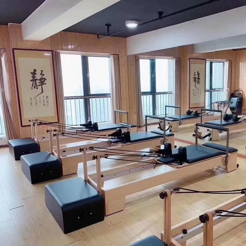 Réformateur en bois de la méthode Pilates Machine pour l'équipement de musculation