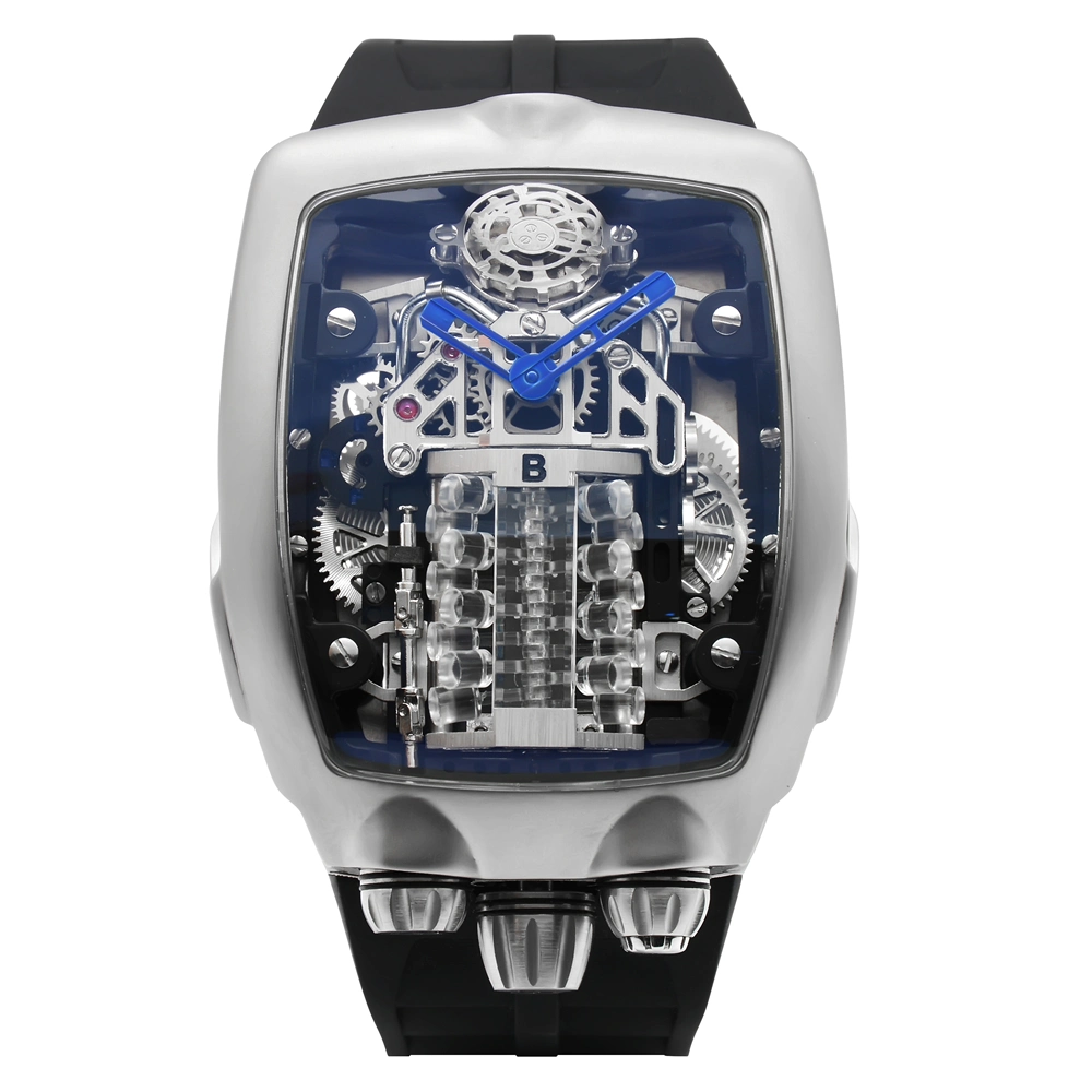 2022 Neueste Customized Bewell Mechanische Uhr Edelstahl Gehäuse Silikon Armband Square Herrenuhr Mode Armbanduhr Analog Zifferblatt