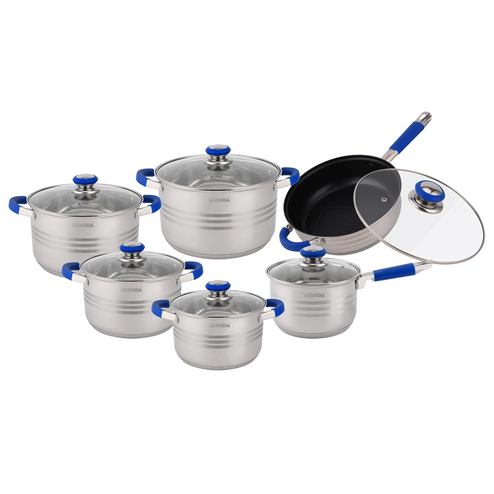 Made in Cookware Kitchenware Utensils Housewares 10PCS Stainless Steel Cookware Set