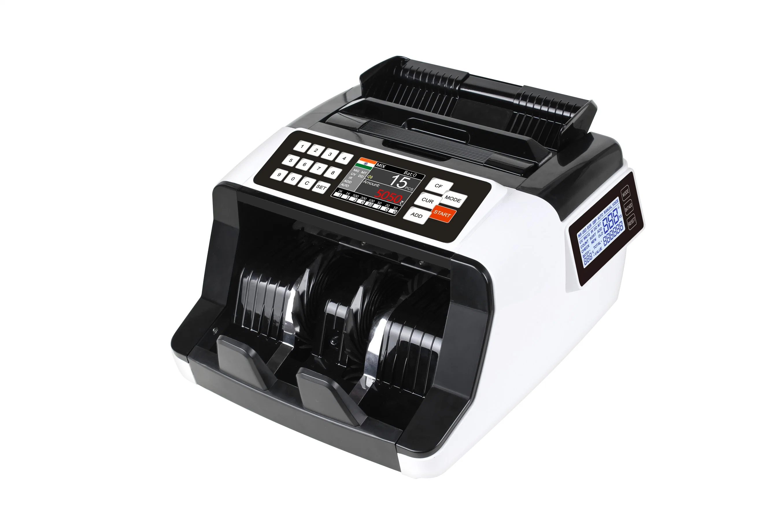 Al-7200 Counterfeit Portable Loose Money Counter with Built-in Fake Note Detection Currency Cash Note Counting Machine