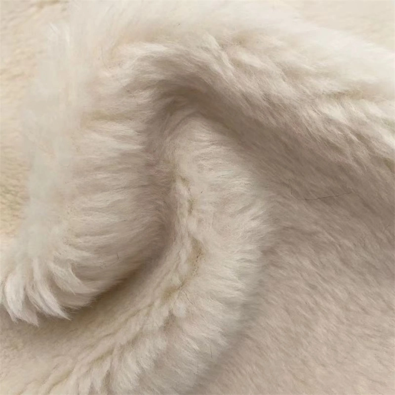 Yigao Textile 25%Wool 28%AC 47%Poly Fur Fabric Clothes Fabric