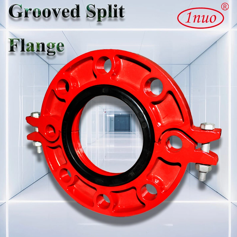 Ductile Iron Grooved Adaptor Flange Pn16 ANSI Class 150 for Fire Fighting