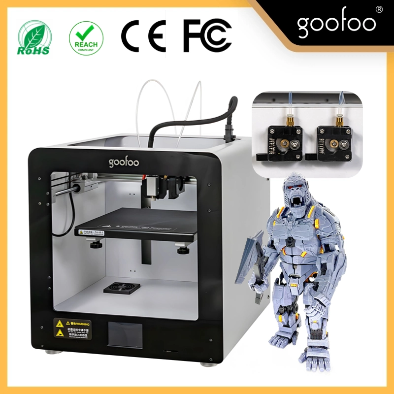 High Precision Dual Color Printing 3D Printer with Auto Leveling and Full Metal Frame