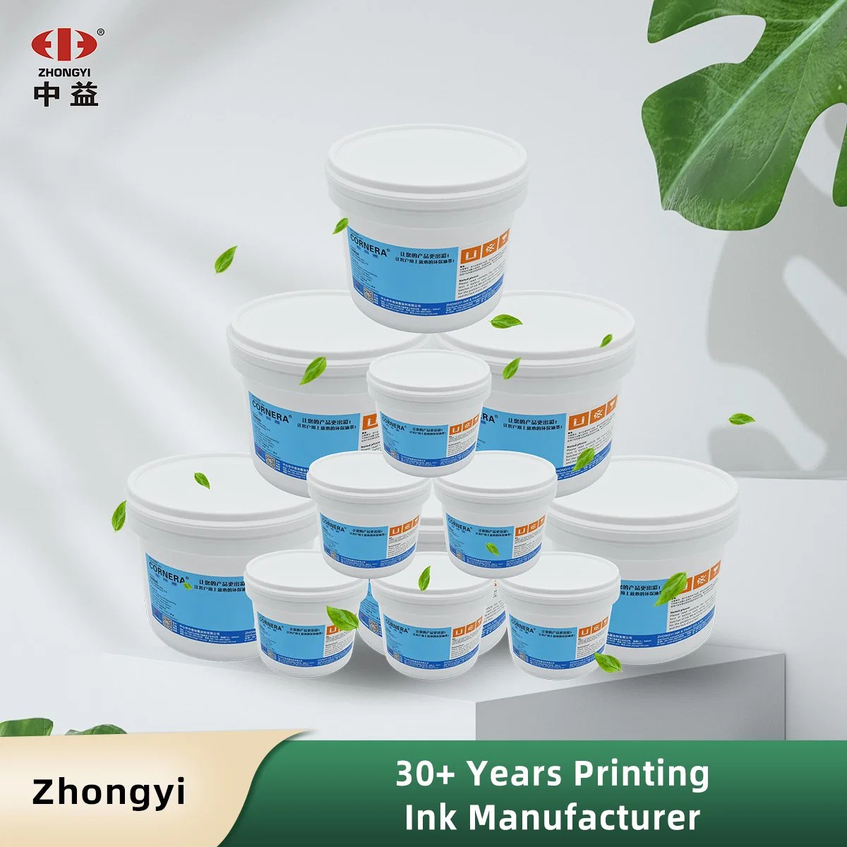 Zhongyi Wg-PVC Series Water Based Screen Printing Ink for PVC Substrates