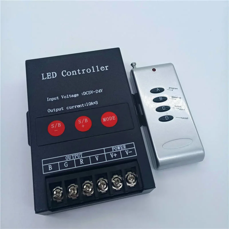 4 LLAVES RF CONTROLADOR LED RGB Control Remoto Control Remoto para DC5-24V TIRA DE LEDS RGB y módulos.