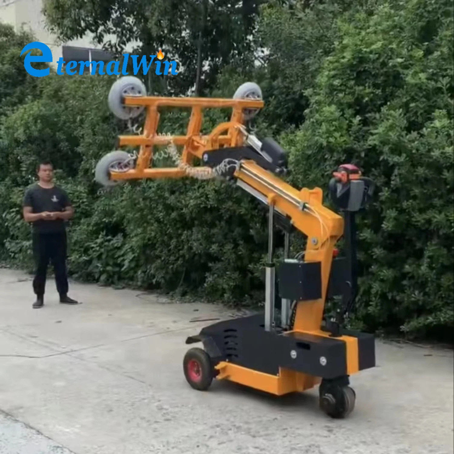 Mobile 600kg Electric Glass Vacuum Lifter Glass Lifting Equipment 800kg 600kg Metal Sheet Marble Tile Vacuum Lifter