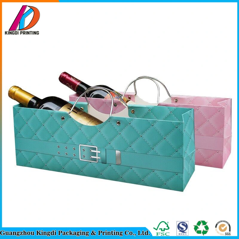 Single promocional de cartón de vino Caja de papel para regalo