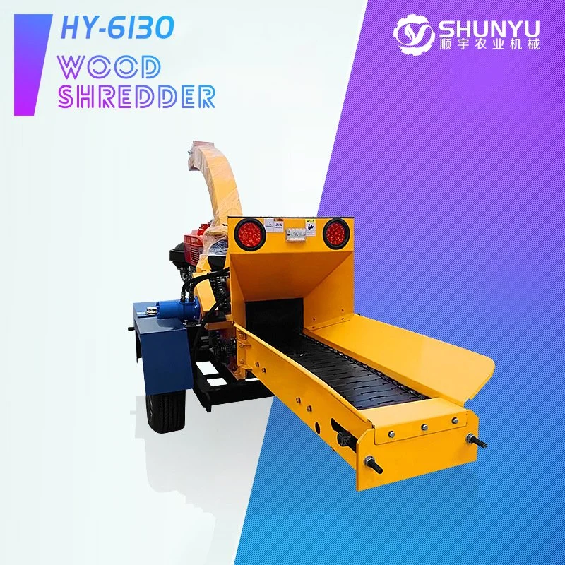 Mobile Diesel-Motor Holz Chipper Shredder Holz Chip Crusher Machine