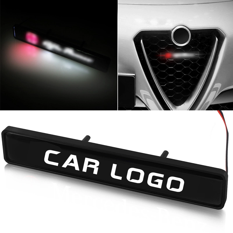 Car Logo LED Light Front Grille Emblem Badge Illuminated Quality Accessories for Car Tuning