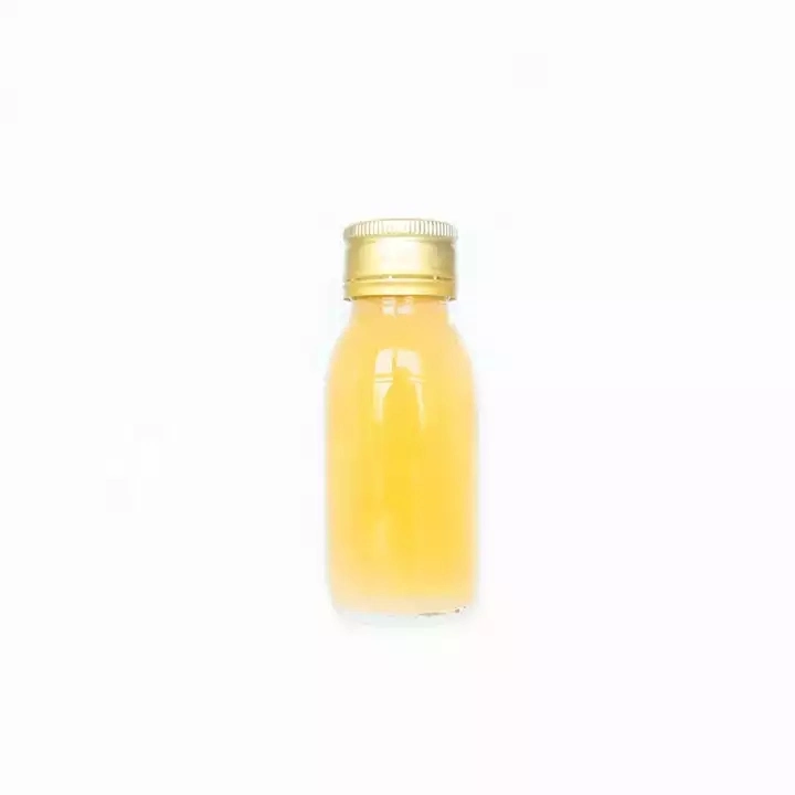 Clear 50ml Glass Small Energy Drink Bottle with Tamper Evident Cap for Juice Detox Shot