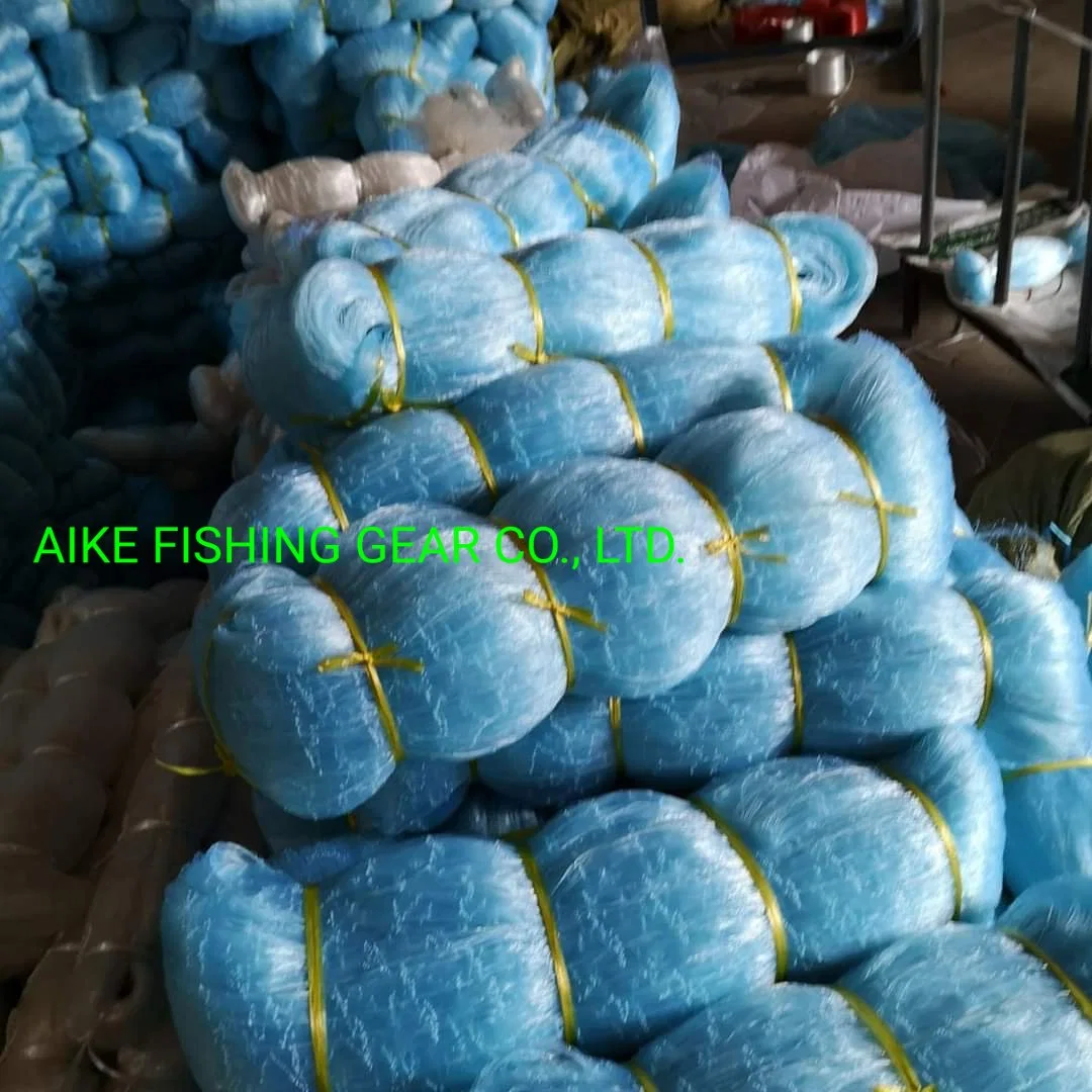 Nylon Monofilament Fishing Net, OEM, Blue Color, (Panos de rede de pesca monofilamento) (Used For Agriculture, Fishing, Shipping, Security, Decoration)