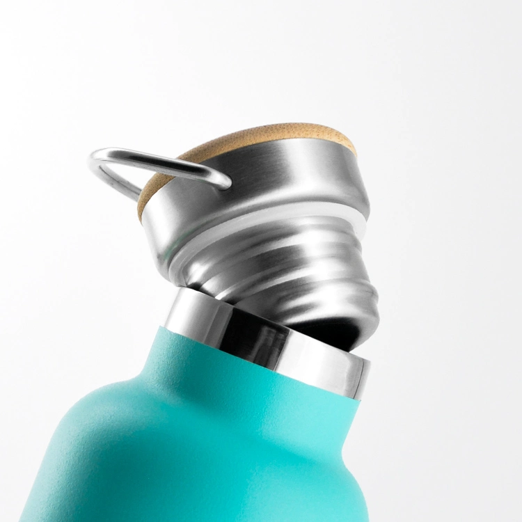 Double Walls with 304 Stainless Steel Liner Wide Mouth Water Bottle