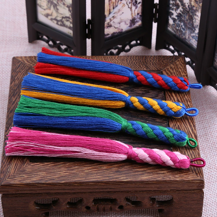 Double Mix Color Cotton Tassel for Jewelry Garment Curtain DIY Craft