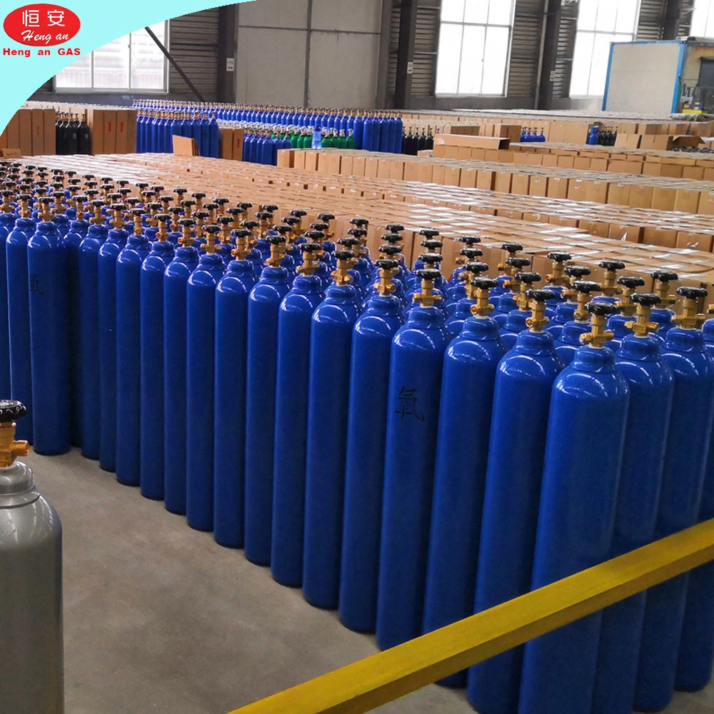 40L 150bar 219mm Medical Oxygen Cylinder High Pressure Portable Empty Cylinder