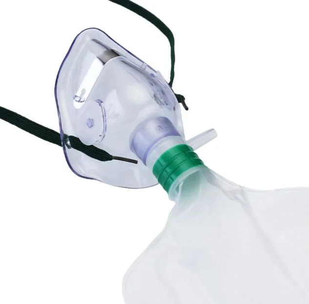 Disposable Sterile Plastic Non Rebreather Adult Children Oxygen Mask with Reservoir Bag CE, ISO