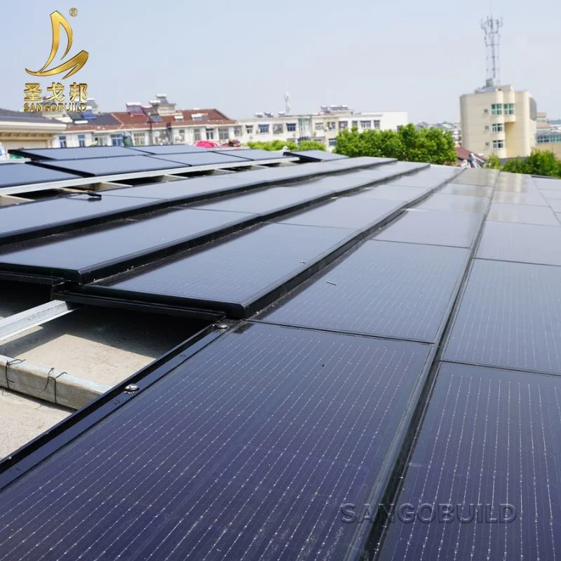 Eco-Friendly Roofing Materials Green House Villa Rooftop Solar Roof Tiles Photovoltaic System