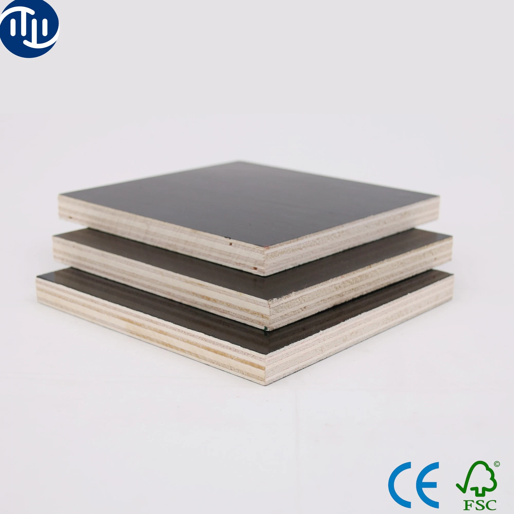 Waterproof Phenolic Glue Film Faced Plywood / Plywood Board with Poplar Core