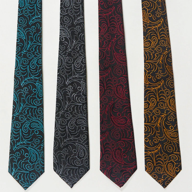 Luxury Man Italian Woven Custom Pure Silk Ties Paisley