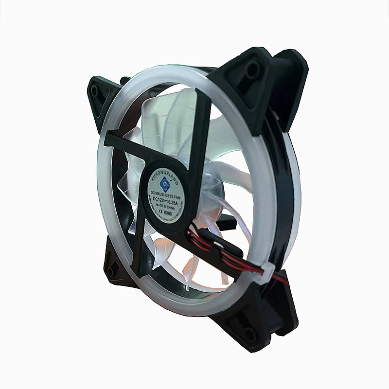 DC12025 12V Cambered Fan Can Be Used in Chassis with Seven Color Lights Cooling Fan