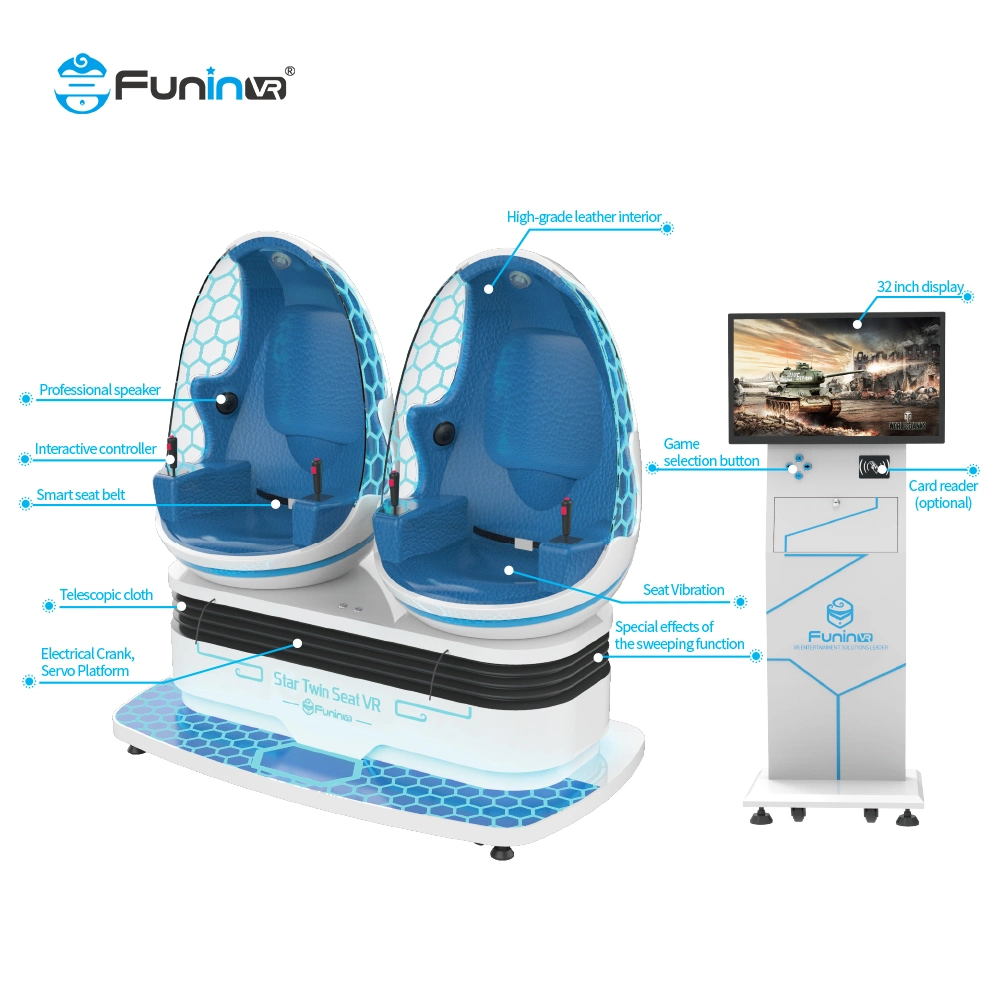 Double Seats 9d Vr Chair Simulator Cinema Arcade Game Machine