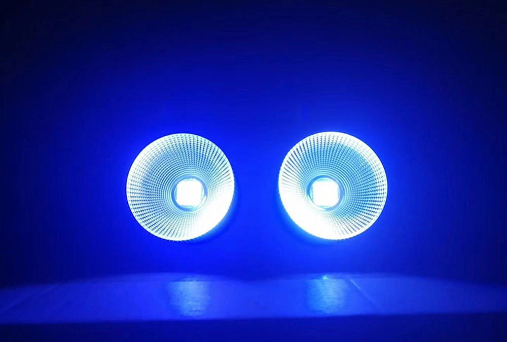 2X100W 6 em1 RGBWA LED UV COB Blinder Luz PAR DMX 512 iluminação de palco para a fase de DJ Discoteca KTV