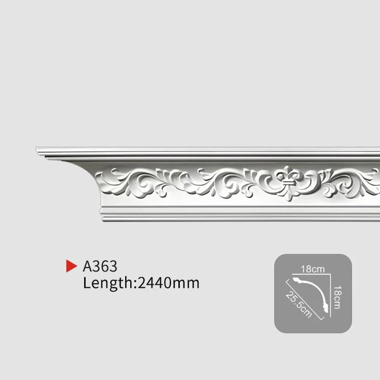 China Auuan Polyurethane Decorative Moulding PU Corner Cornice Ceiling Wall Frame