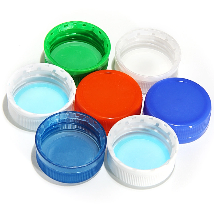 Custom Label Carbonate 28mm 30mm 38mm 48mm Pco Clear White Blue Plastic Drinking Bottle Cap