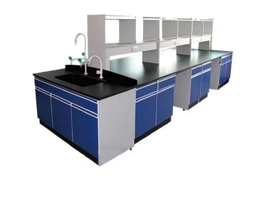 Muebles de laboratorio con Banco de trabajo lateral Biología Laboratorio de ensayos Química de Banco Tabla