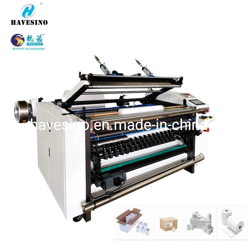 Easy Operate Thermal Receipt Paper Rolls Slitting Machine with High Speed