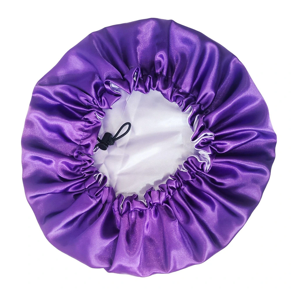 Wholesale/Supplier Satin Bonnet Double Layer Cap Oversized Flowers Shower Cap