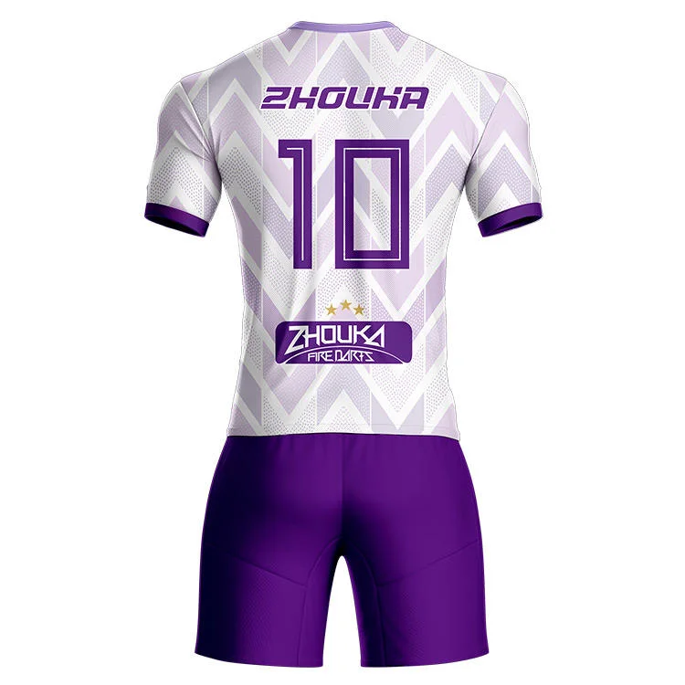 100% Polyester Maillot de football de haute qualité avec impression numérique pour hommes.