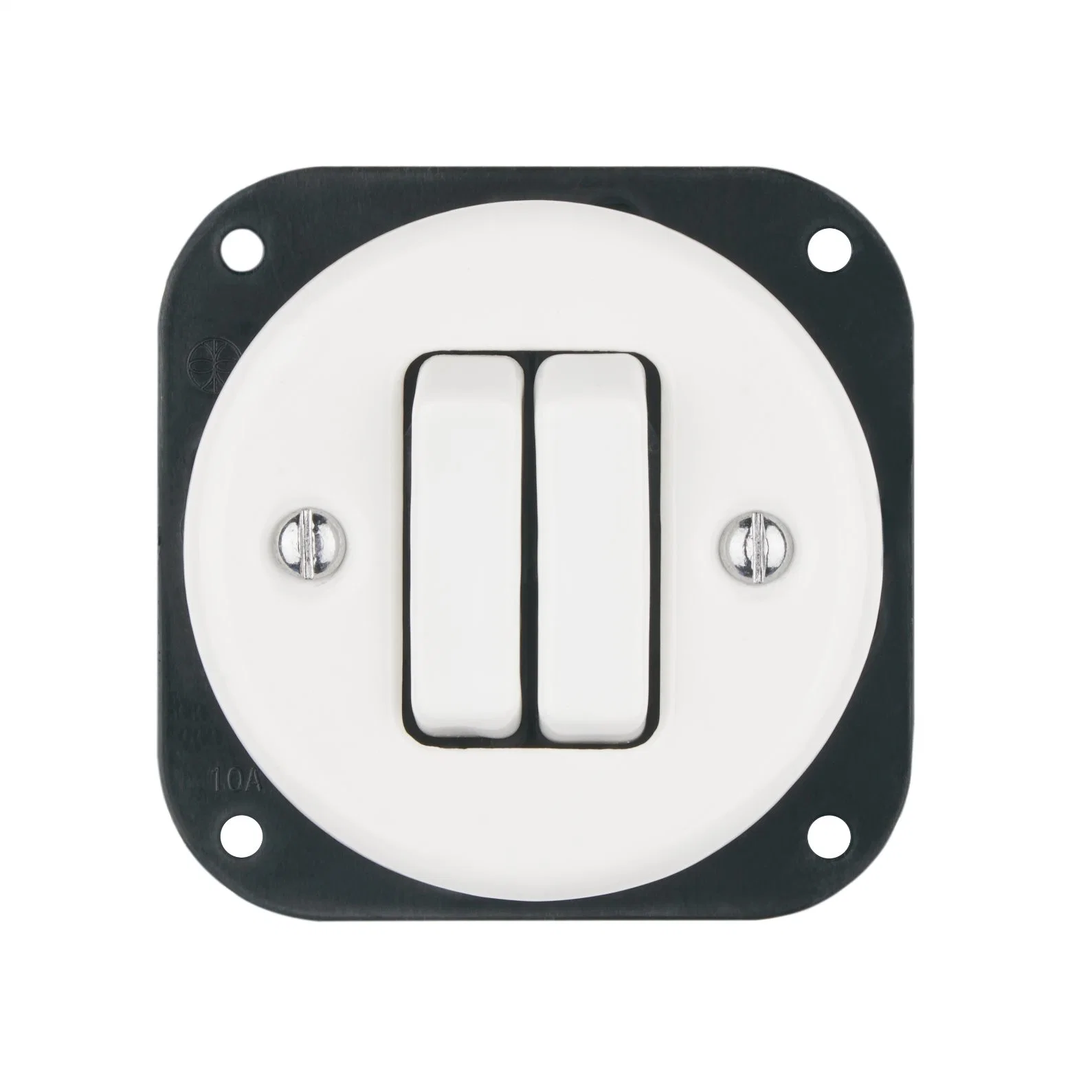 مفتاح رباعي الأزرار خامات الخزف EU Standard Ceramic Retro Light Switch مفتاح كهربائي 250V 10 A