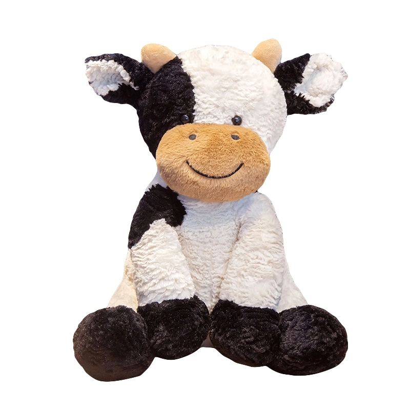 Novos animais fofos Cartoon Vacas recheadas Peluche Kawaii gado programável confortável de brinquedos a crianças acompanham aniversário presente de Natal Kid