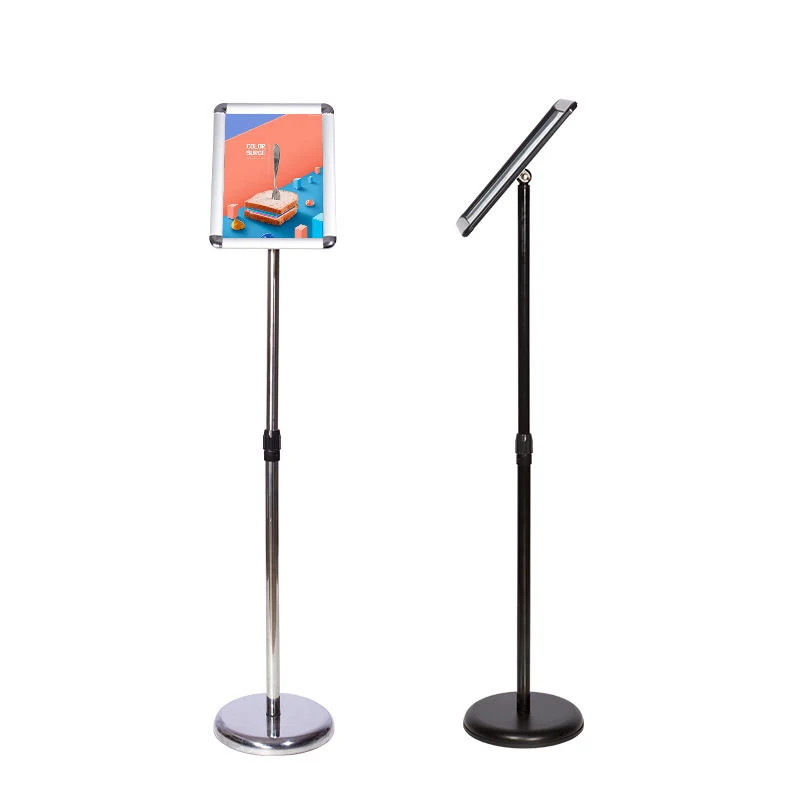 Aluminum Advertising Pavement Sign Post Stand Board Snap Frame Display Poster Stand