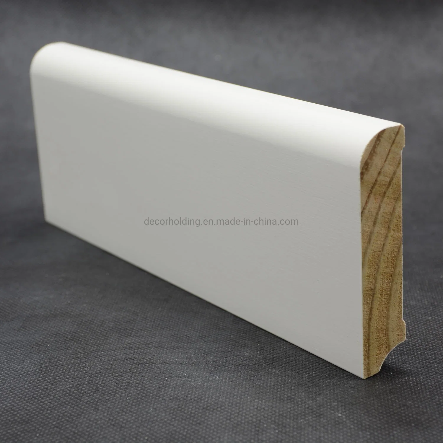 Waterproof Solid Pine White Color Wood Panels Door Moulding