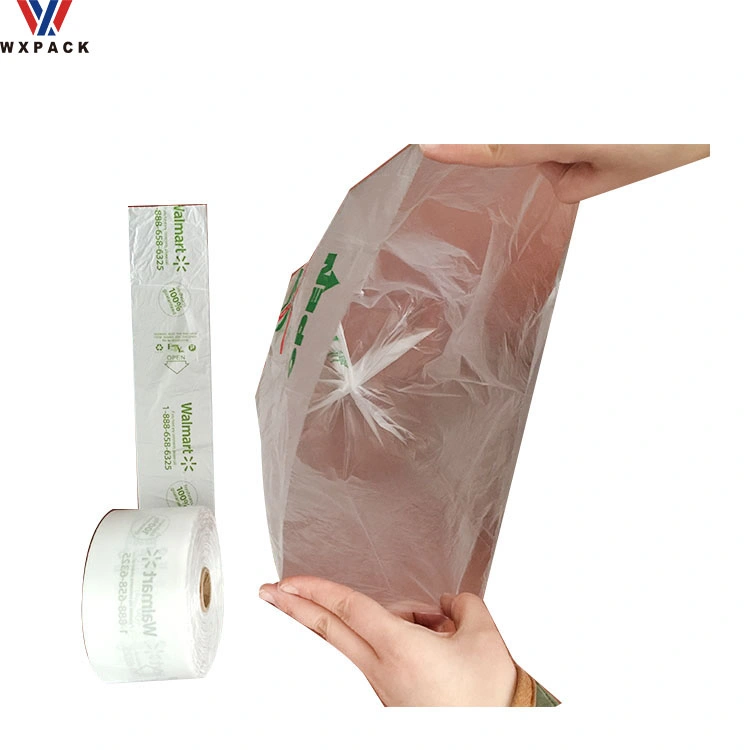 Large Plastic Star Sealed Produce Roll Bag with Side Gusset