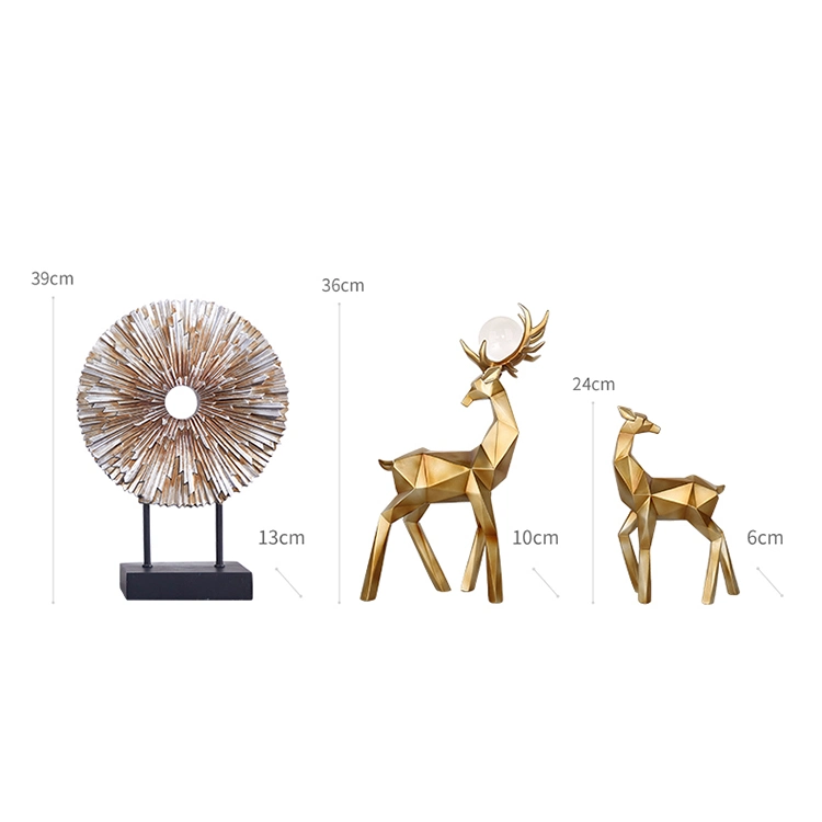 Deer Home Ornament Interior Table Decoration Office Decor Ornaments Home Decoration Luxury