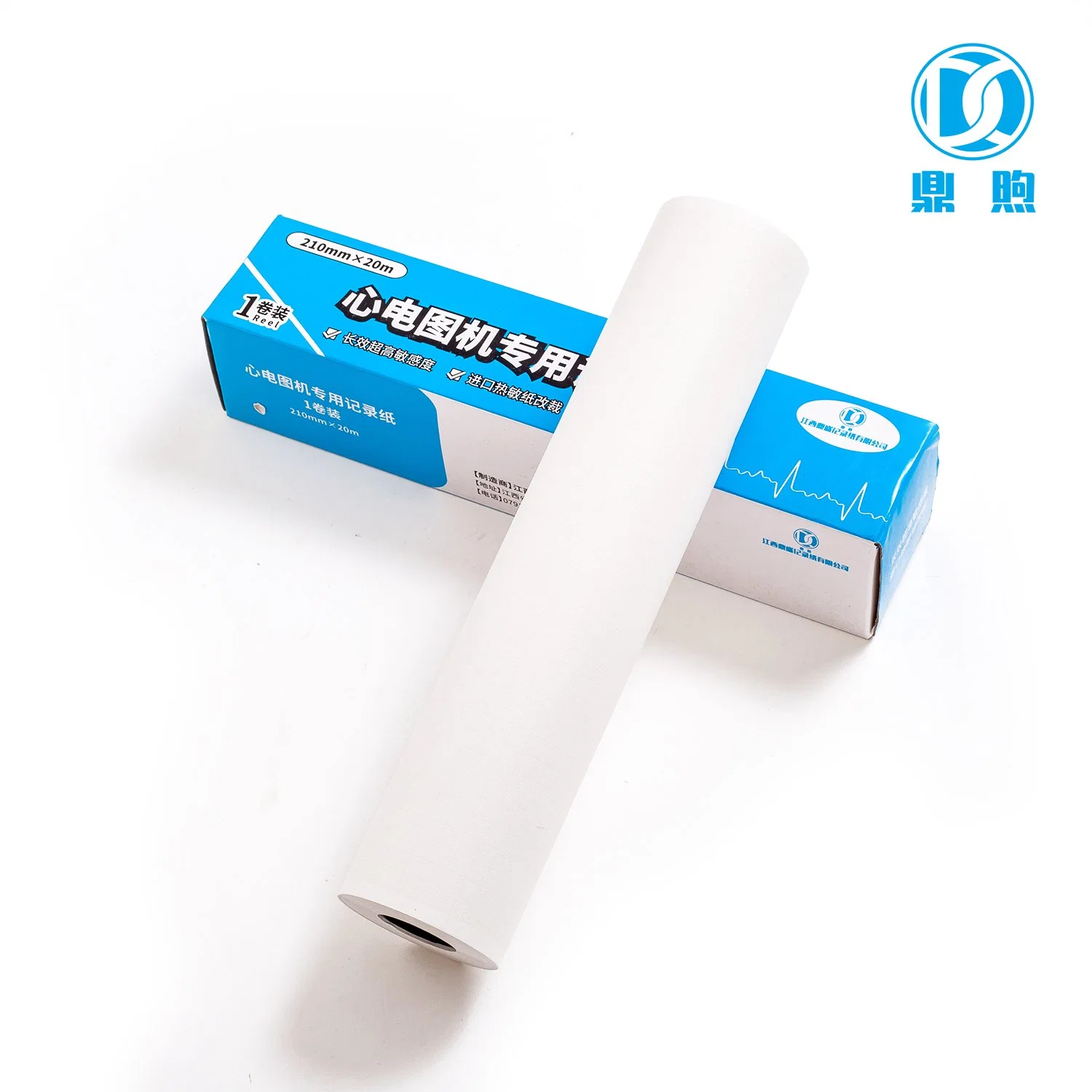210mm*30m Best Cheap Price Manufacturer ECG Thermal Paper Medical Chart Paper