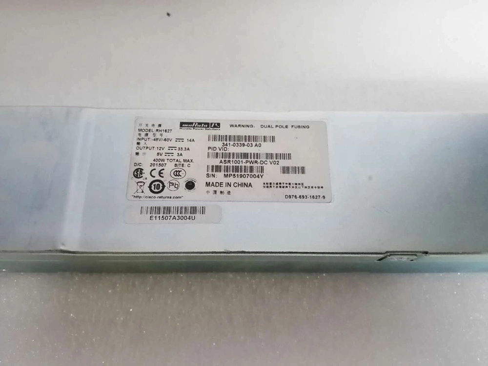 Cisco Asr1001-Pwr-DC= Cisco Asr1001 DC Power Supply, Spare Switch Power