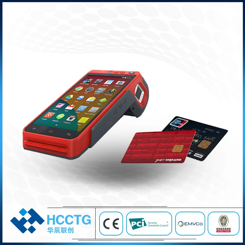 POS portable certifié PCI maître Visa 4G eBV Borne avec imprimante thermique HCC-Z100