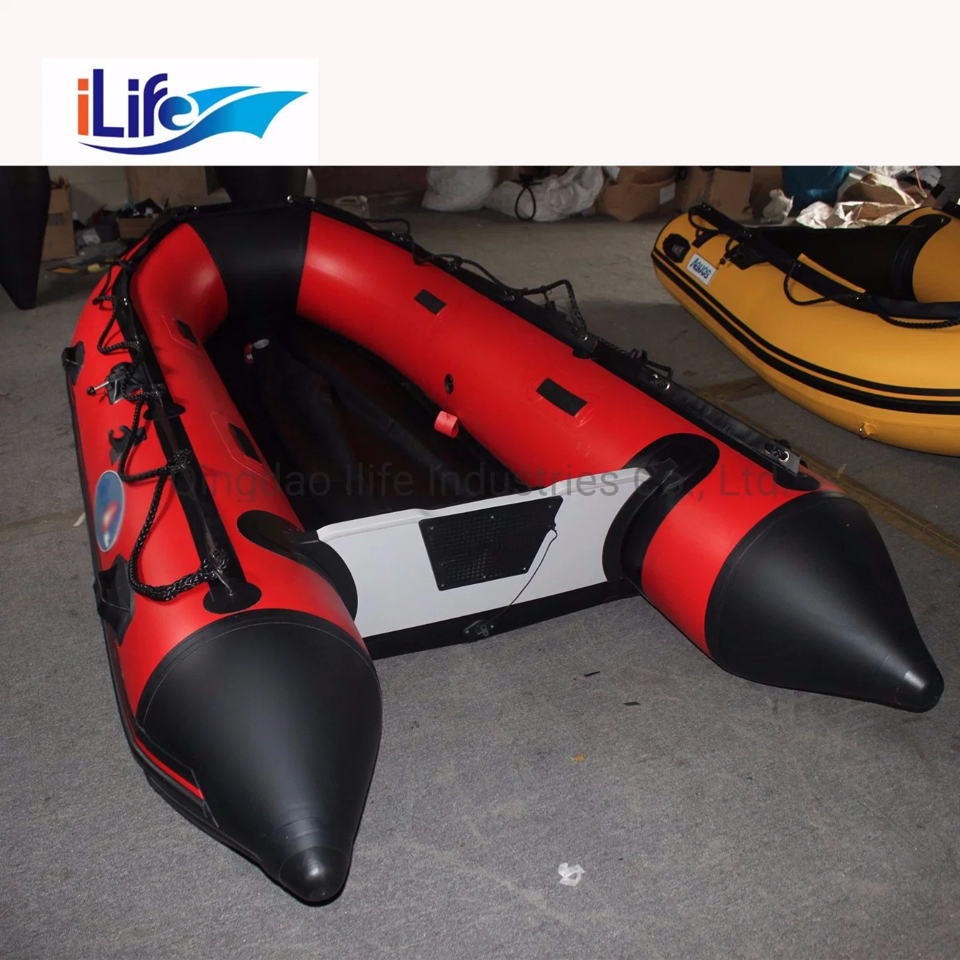 Ilife 2.7m Good Price PVC/Hypalon Inflatable Rescue Fishing Rubber Boat with Aluminum/Drop Stitch Air/Plywood Floor