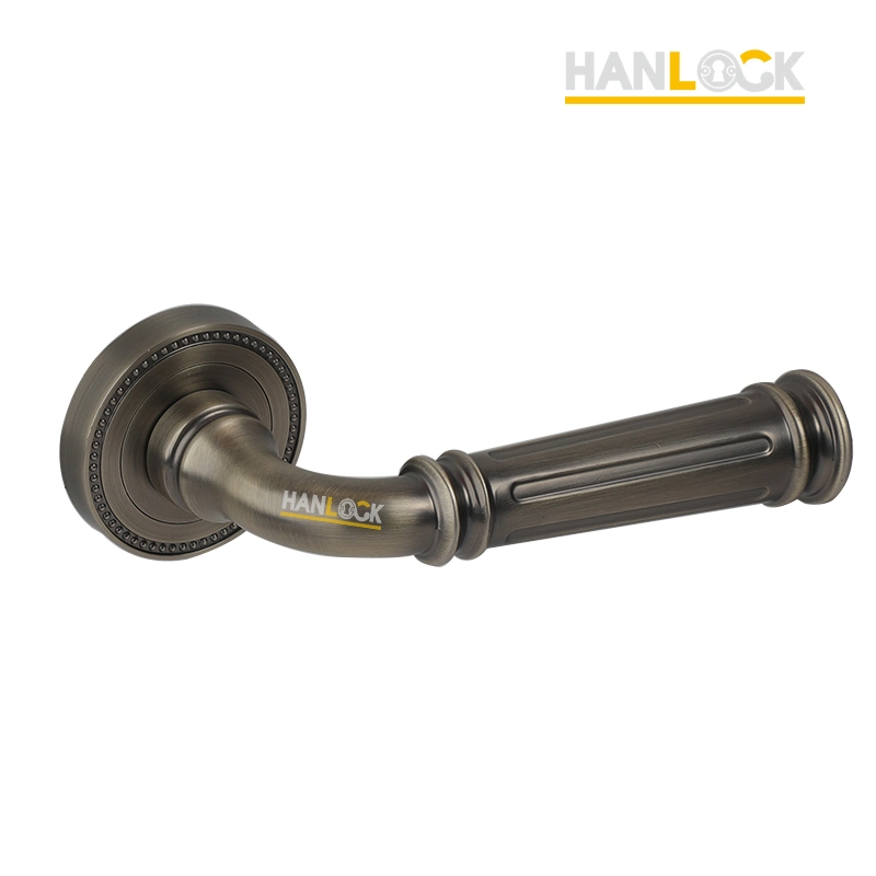 Zinc Alloy Furniture Hardware Entrance Door Bronze Pull Handle for Lock Door