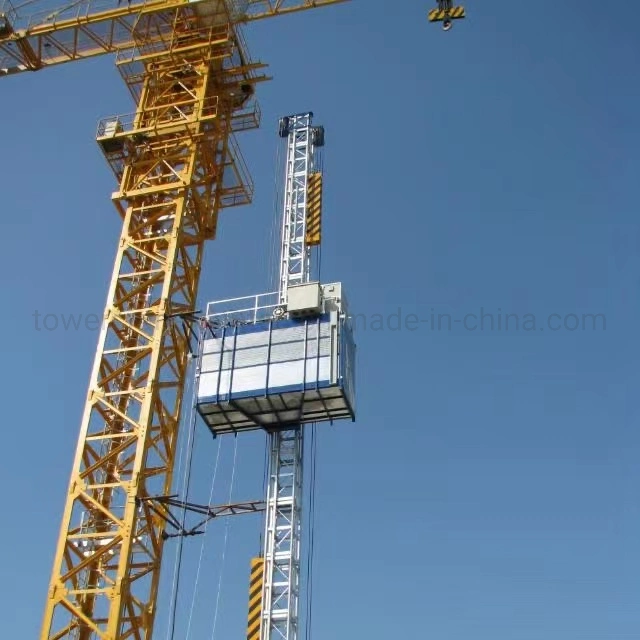 معدات البناء الركاب والركاب مصعد الشحن بناء بناء Sc200 سعة تحميل الكج المزدوج 2 طن