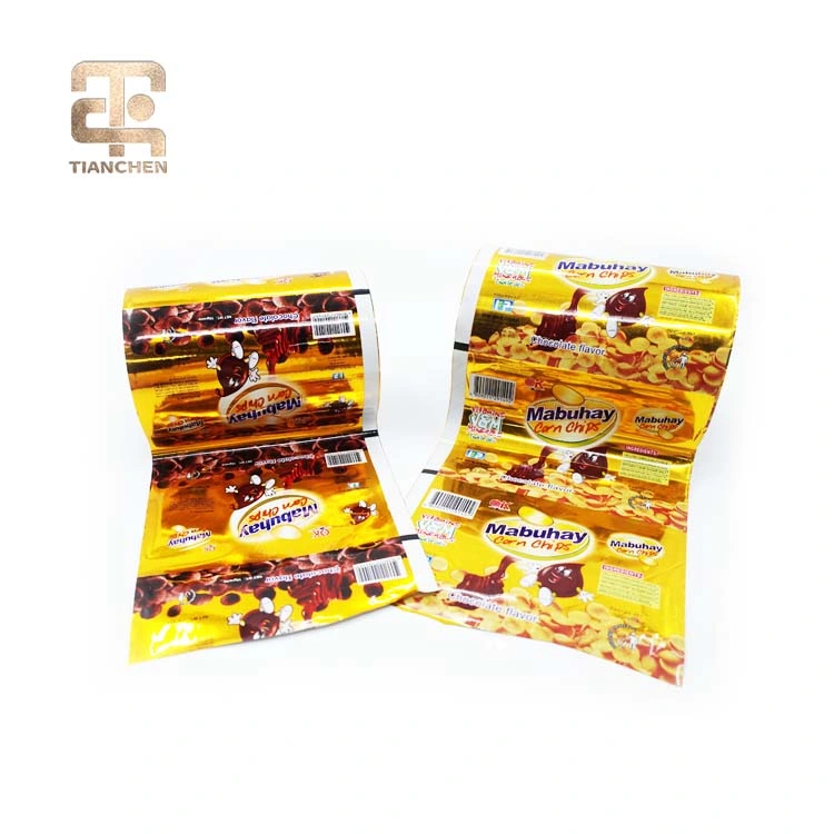 Mylar Gold Chocolate Laminating Aluminum Wrapping Paper Plastic Metallized Packaging Roll Film