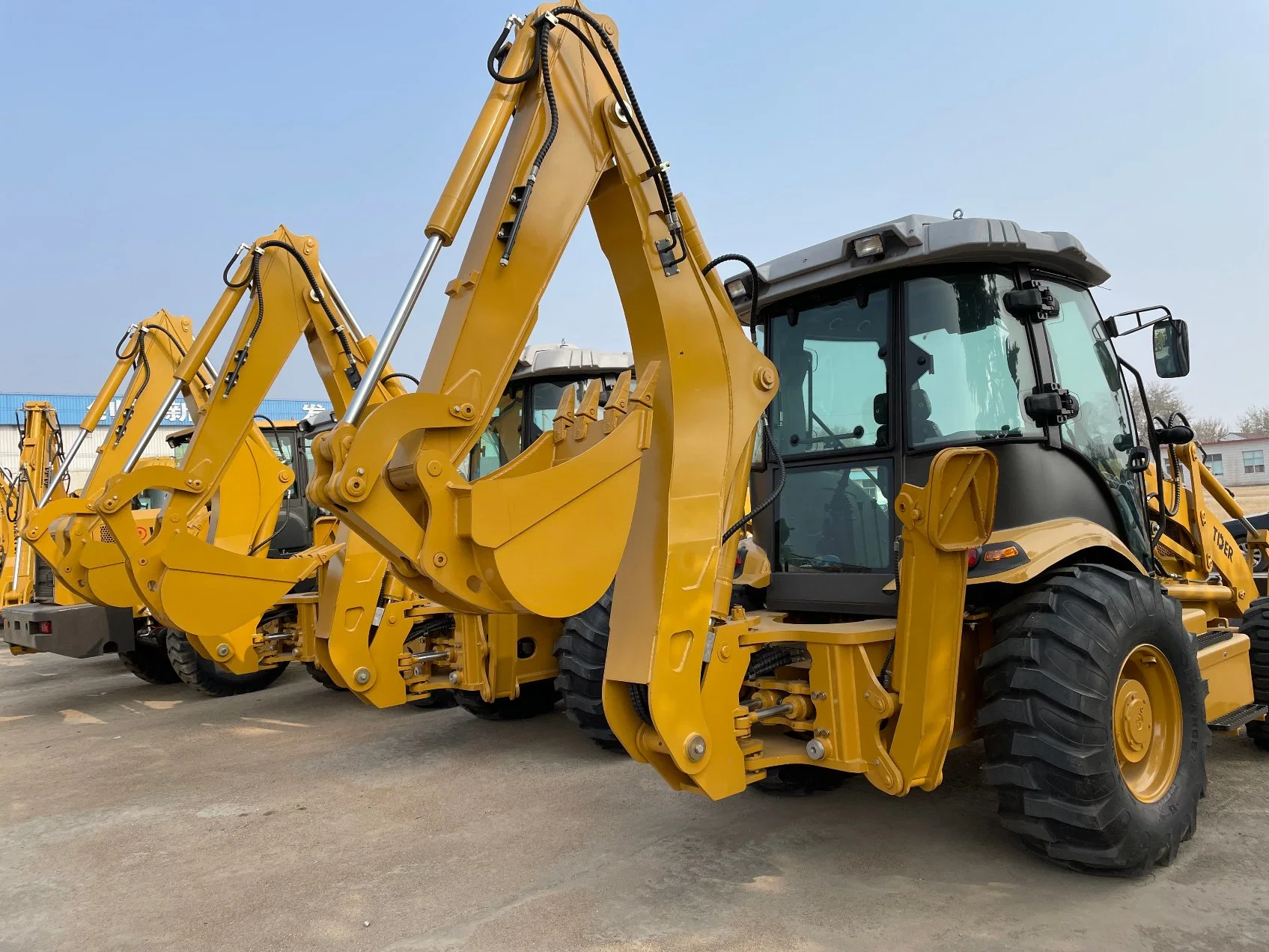 Chinese Manufacturer Asg388 Backhoe Loader Tractor with Trencher Attachment for Sale